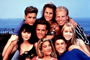 Beverly Hills, 90210 cast in 1991