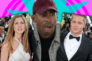 Styling Hollywood's Jason Bolden in between Jennifer Aniston and Brad Pitt