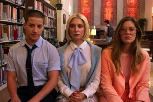 Theo Germaine, Julia Schlaepfer, and Laura Dreyfuss in The Politican