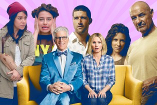 collage of The Good Place, Lost, and Broad City