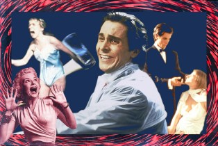 photo collage of characters from American Psycho