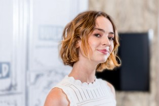 Brigette Lundy-Paine smiling at camera