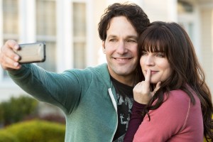 Paul Rudd and Aisling Bea taking a pic