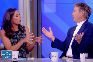 Abby Huntsman and Rand Paul yell on The View