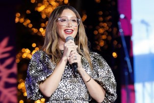 LOS ANGELES, CALIFORNIA - NOVEMBER 17: Ashley Tisdale attends Christmas at The Grove: A Festive Tree Lighting celebration at The Grove on November 17, 2019 in Los Angeles, California.
