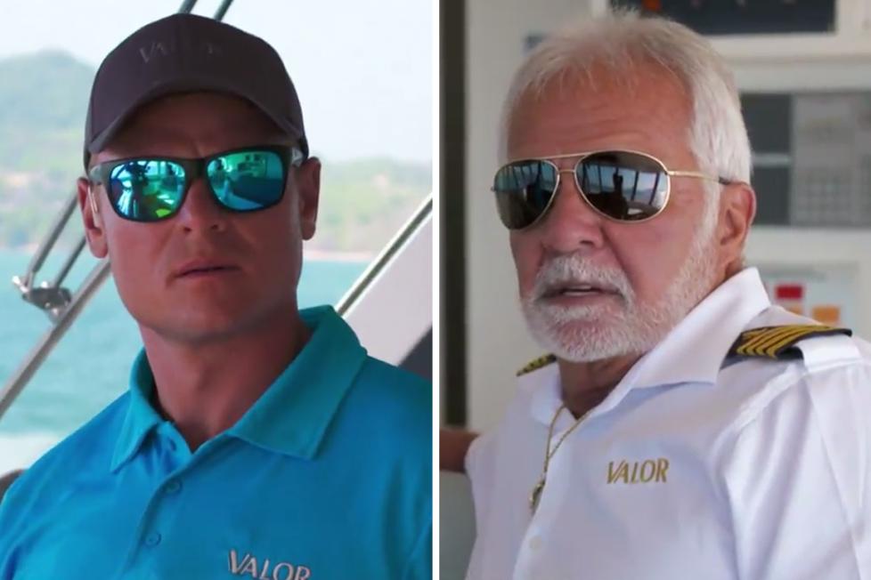 Ashton Pienaar and Captain Lee on Below Deck discuss the new deckhand