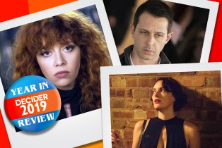 photo collage of Russian Doll, Succession, Fleabag