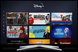 Disney+ on a TV