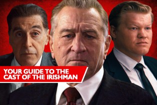 collage of the cast of The Irishman