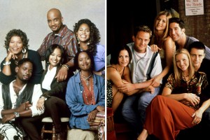 Living Single cast; Friends cast