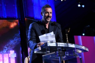 SANTA MONICA, CALIFORNIA - FEBRUARY 08: Adam Sandler accepts the Best Male Lead award for 'Uncut Gems' onstage during the 2020 Film Independent Spirit Awards on February 08, 2020 in Santa Monica, California. (Photo by Michael Kovac/Getty Images)
