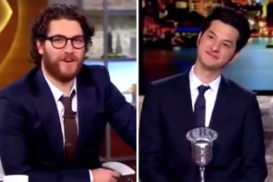 Ben Schwartz and Adam Pally on the Late Late Show