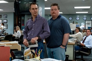 RICHARD JEWELL, from left: Sam Rockwell, Paul Walter Hauser as Richard Jewell