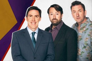 Rob Brydon, David Mitchell and Lee Mack in Would I Lie To You?