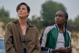 Charlize Theron and Kiki Layne in The Old Guard