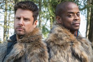 James Roday and Dule Hill posing