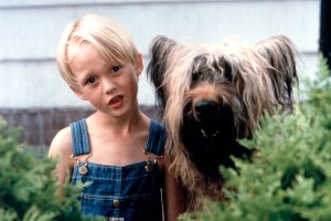 Dennis the Menace with his dog