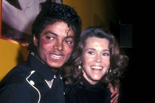 Michael Jackson and Jane Fonda in 1983