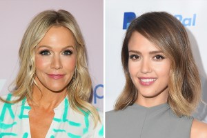 Jennie Gath and Jessica Alba