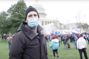 Jordan Klepper at the Capitol riots