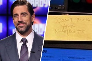 AARON RODGERS DONT PICK YOUR NOSE JEOPARDY