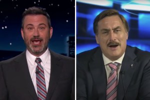 Jimmy Kimmel and Mike Lindell