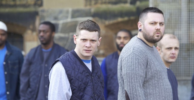 STARRED UP, Jack O'Connell (center of frame), 2013. Ph: Aidan Monaghan/©Tribeca Film/courtesy