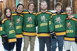 The cast of The Mighty Ducks