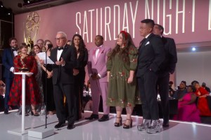 Lorne Michaels accepts the 2021 Emmy Award for Outstanding Variety Sketch Series for 'Saturday Night Live'