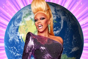 RuPaul in front of the world