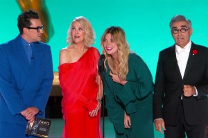 Schitt's Creek reunion at Emmys