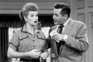 I LOVE LUCY, (from left): Lucille Ball, Desi Arnaz, 1951-57.