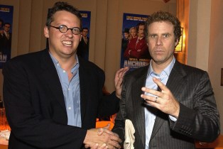 LOS ANGELES, CA - JUNE 28: Director Adam McKay and actor Will Ferrell at the "Anchorman" aftershow party at the Hollywood Roosevelt Hotel June 28, 2004 in Hollywood, California. (Photo by Vince Bucci/Getty Images) *** Local Caption *** Adam McKay;Will Ferrell