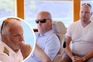 Captain Lee, Michael Durham, and Justin Richards on Below Deck