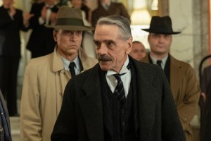 Munich – Edge of War. (L to R) Robert Bathurst as Sir Nevile Henderson, Jeremy Irons as Neville Chamberlain, Alex Jennings as Sir Horace Wilson