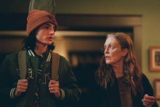 Finn Wolfhard and Julianne Moore appear in When You Finish Saving the World