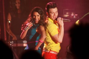 Rachel (Lea Michele) and Kurt (Chris Colfer) in Glee