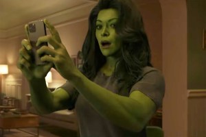 She-Hulk on phone