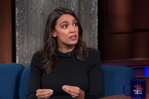 Alexandria Ocasio-Cortez on The Late Show with Stephen Colbert