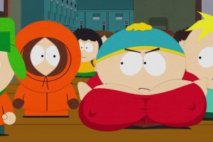 Cartman with breasts in South Park: The Streaming Wars