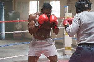 Trevante Rhodes stars as Mike Tyson in the new Hulu miniseries 'MIKE.'