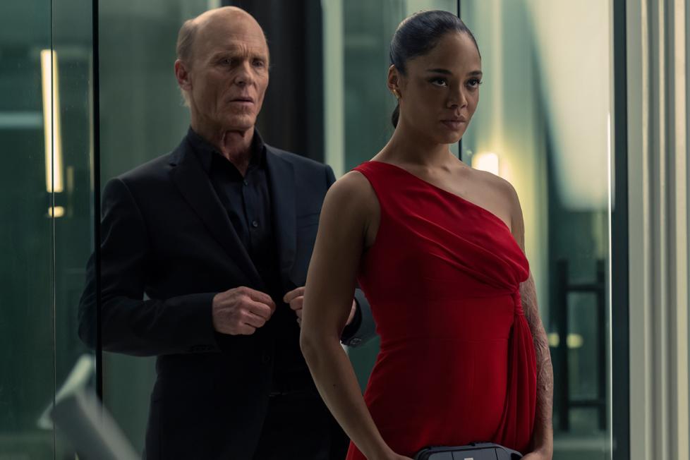 Ed Harris and Tessa Thompson in Westworld Season 4