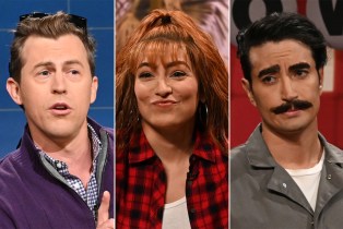 Alex Moffat, Melissa Villaseñor and Aristotle Athari on SNL