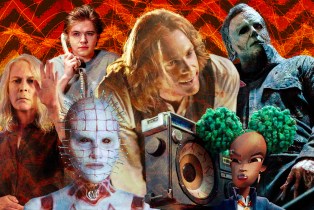 A collaga of Halloween Ends, Interview with the Vampire, Hellraiser, and Wendell and Wild