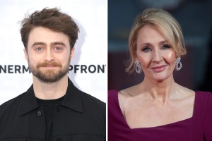 Daniel Radcliffe and JK Rowling