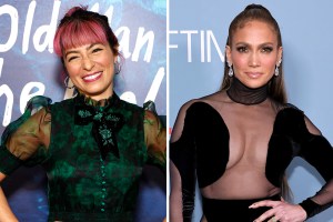 Melissa Villasenor and Jennifer Lopez