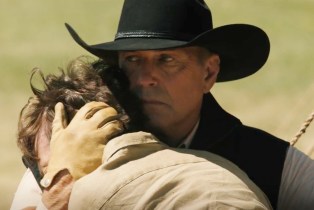 Kevin Costner cradling a crying boy's head in 'Yellowstone' Season 5