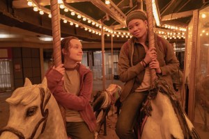Ellie (Bella Ramsey) and Riley (Storm Reid) in The Last of Us