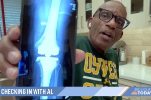 Al Roker on 'The Today Show' after knee surgery