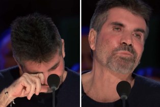 Simon Cowell crying on 'America's Got Talent'